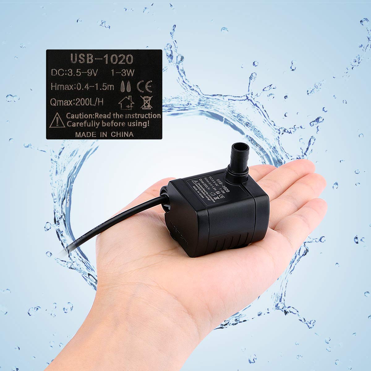 Amazon.co.jp: Useekoo 水中ポンプ 小型 水槽用 ポンプ USB給電 静音